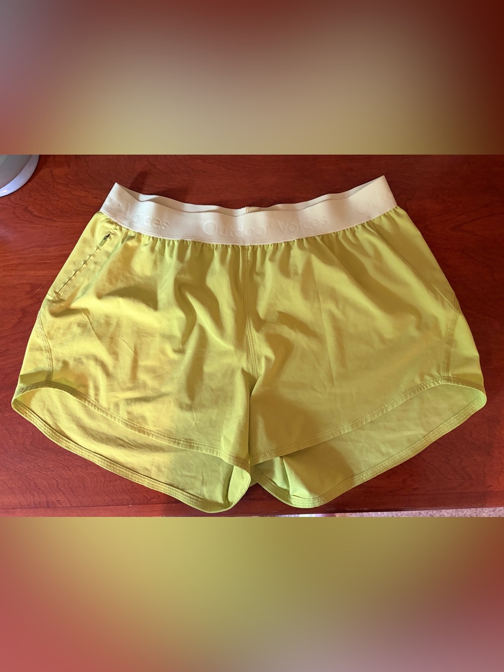 Outdoor Voices Relay shorts medium lime yellow Performance Shorts